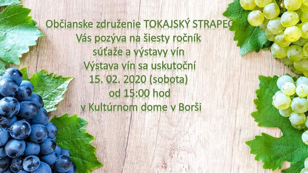 Ochutnávka vín zo súťaže TOKAJSKÝ STRAPEC 2020