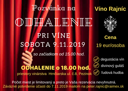 Odhalenie pri víne (9.11.2019)