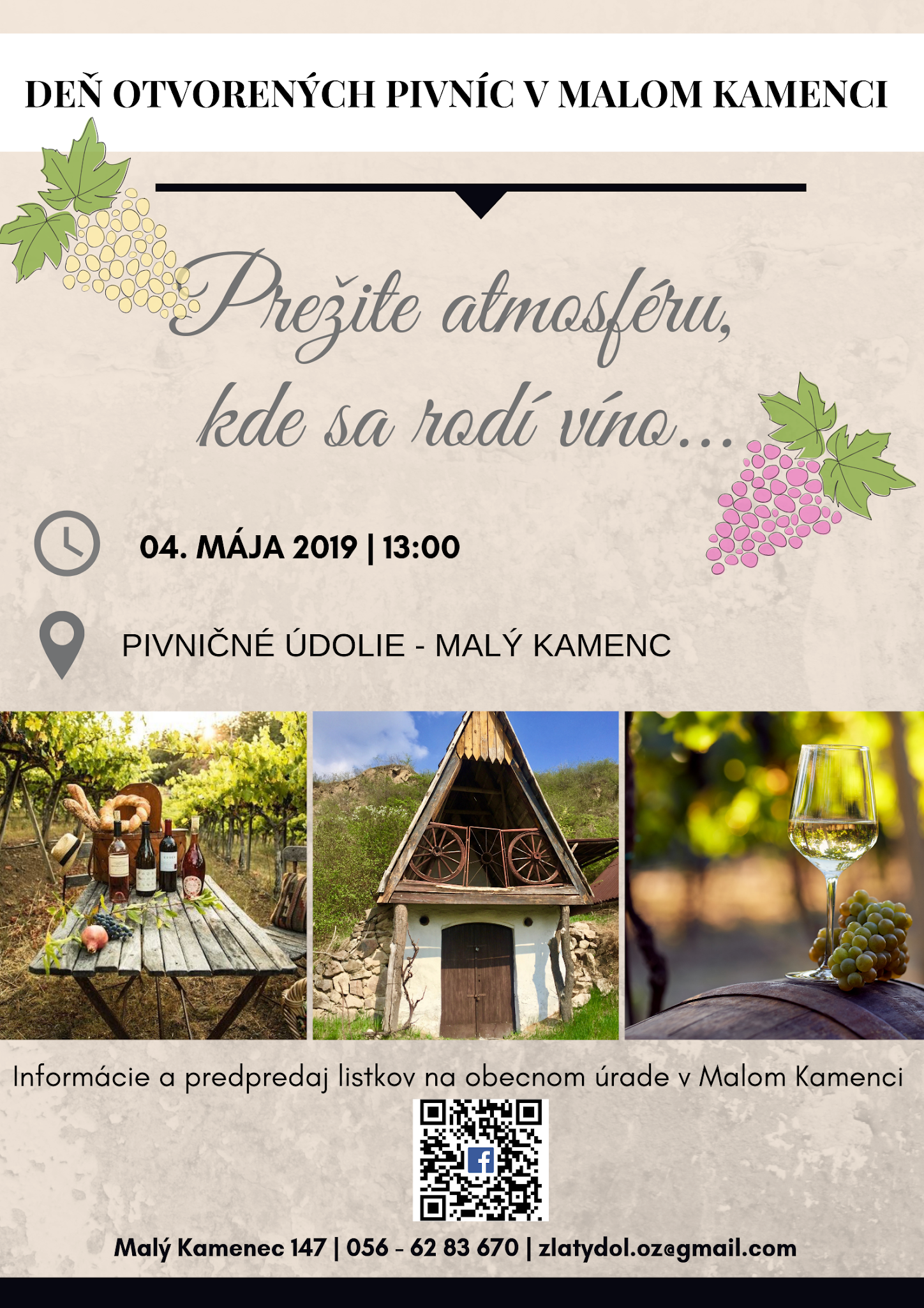 Deň otvorených pivníc v Malom Kamenci (4.5.2019)