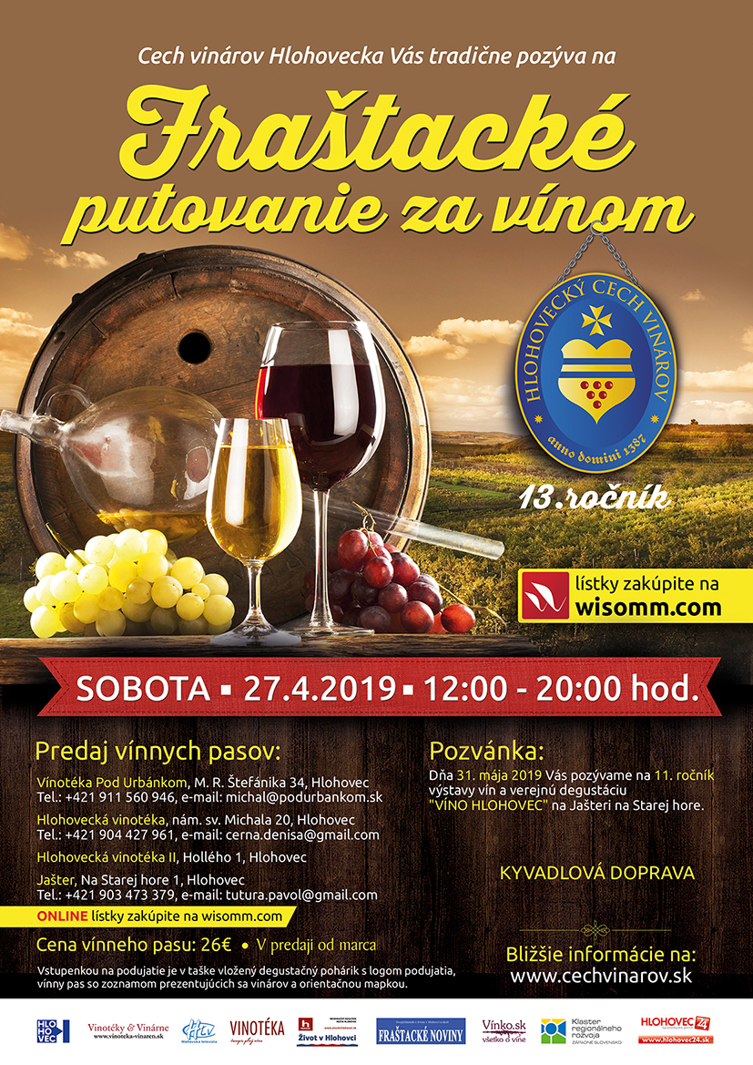 Fraštacké putovanie za vínom (27.4.2019)