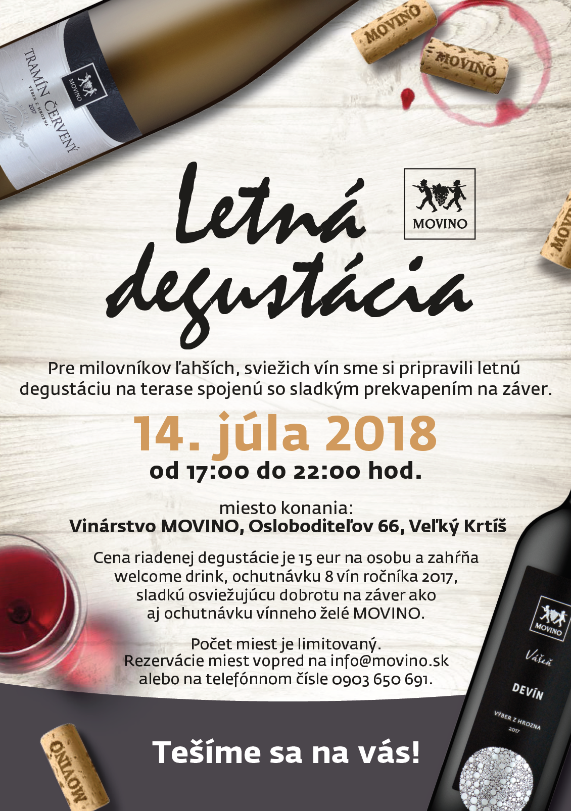 Letná degustácia v Movine (14.7.2018)