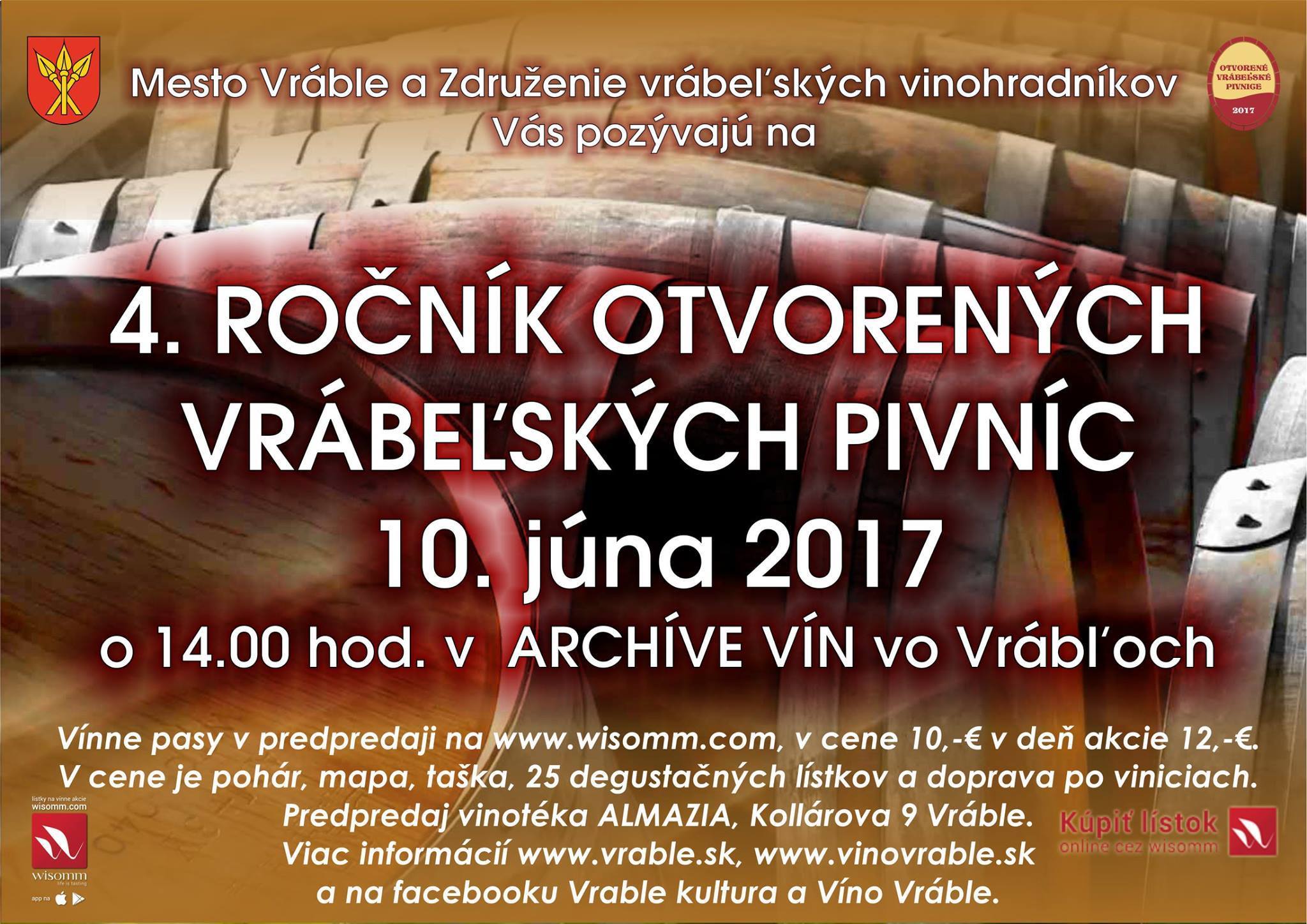 4. Ročník otvorených vrábeľských pivníc 2017 (10.6.2017)