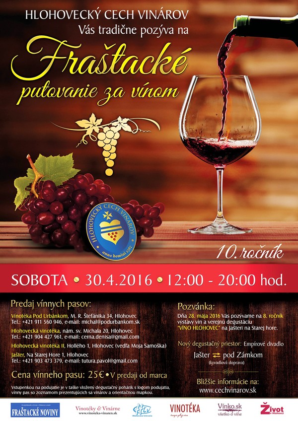 Fraštacké putovanie za vínom (30.4.2016)