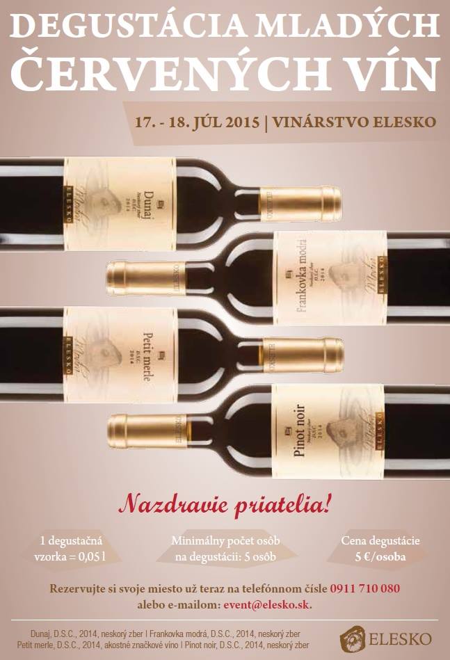 Degustácia mladých červených vín zo sudov (17.–18.7.2015)