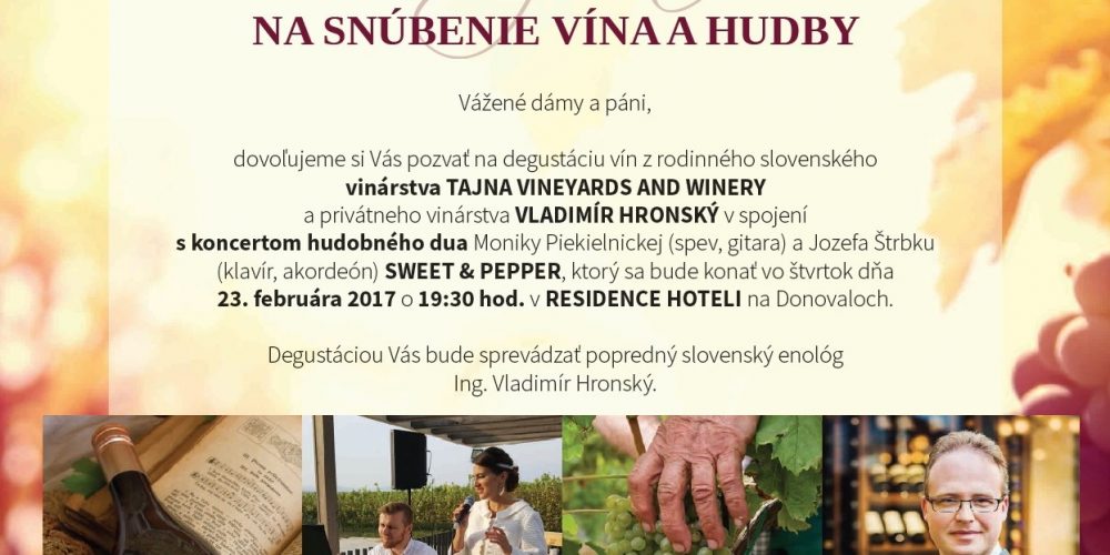 Degustácia vín z vinárstva TAJNA (23.2.2017)