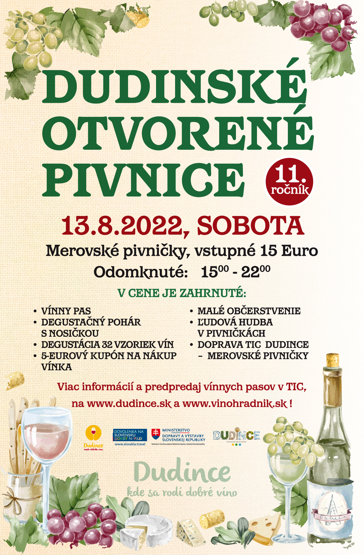 Dudinské otvorené Pivnice 2022