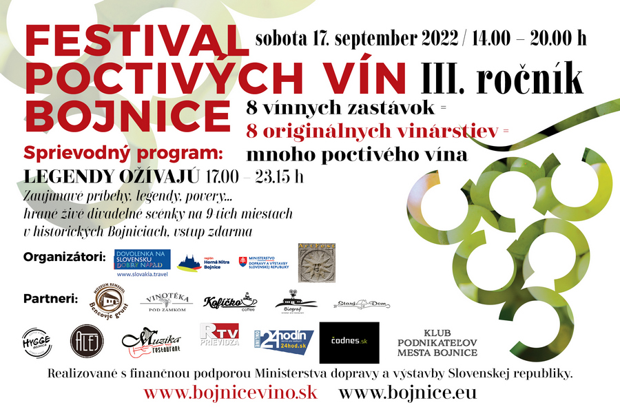 Bojnický festival poctivých vín 2022