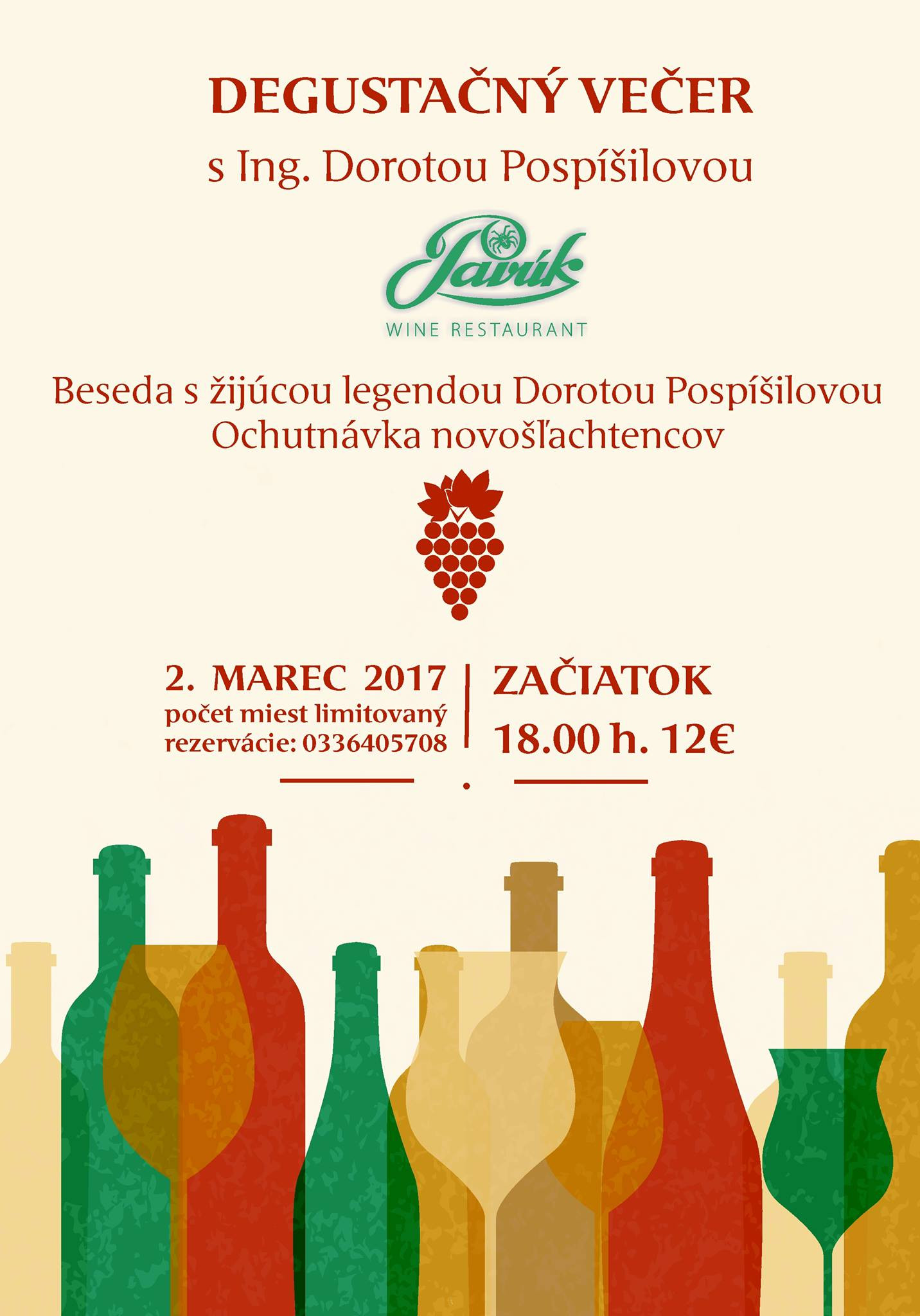 Degustačný večer s pani Pospíšilovou (2.3.2017)