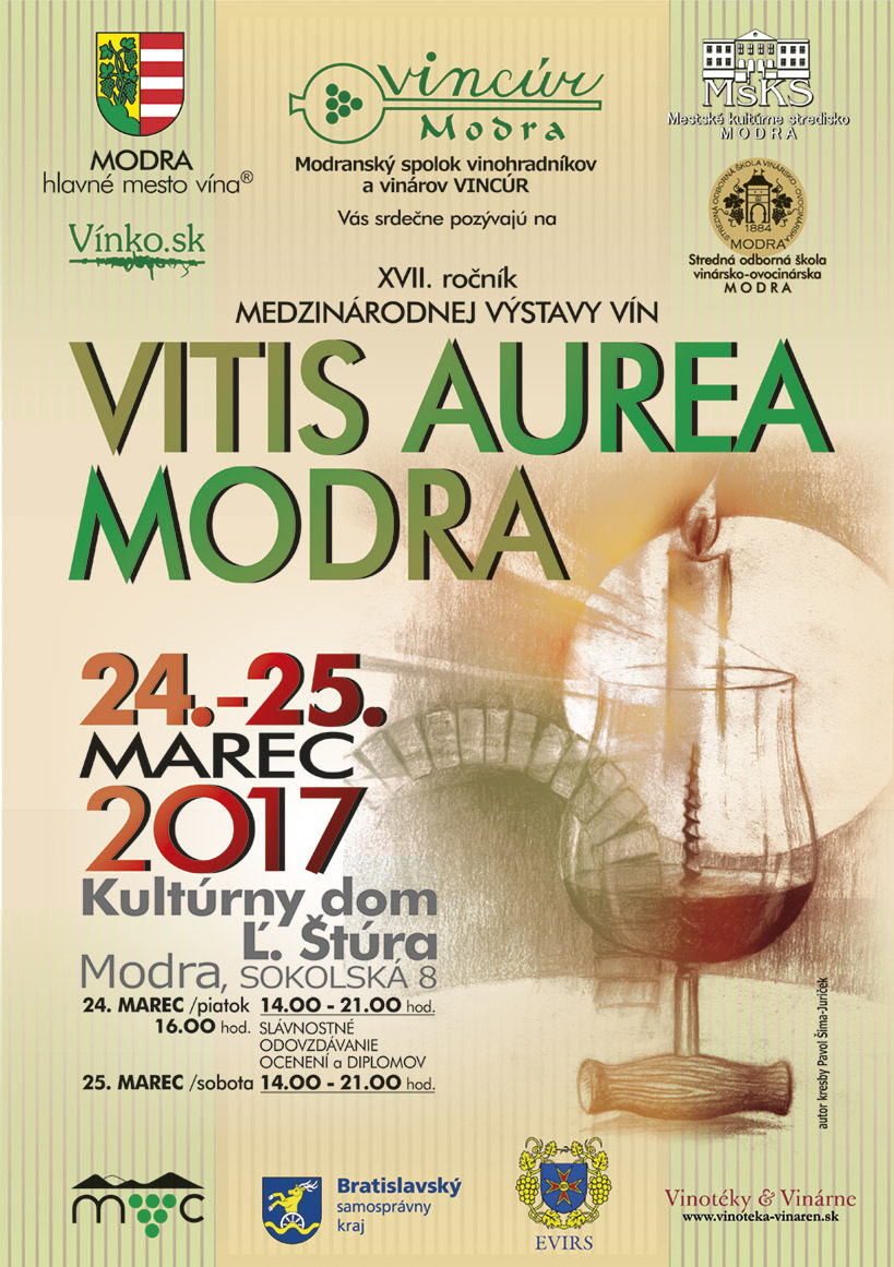 VITIS AUREA MODRA 2017 - verejná degustácia (24. a 25.3.2017)