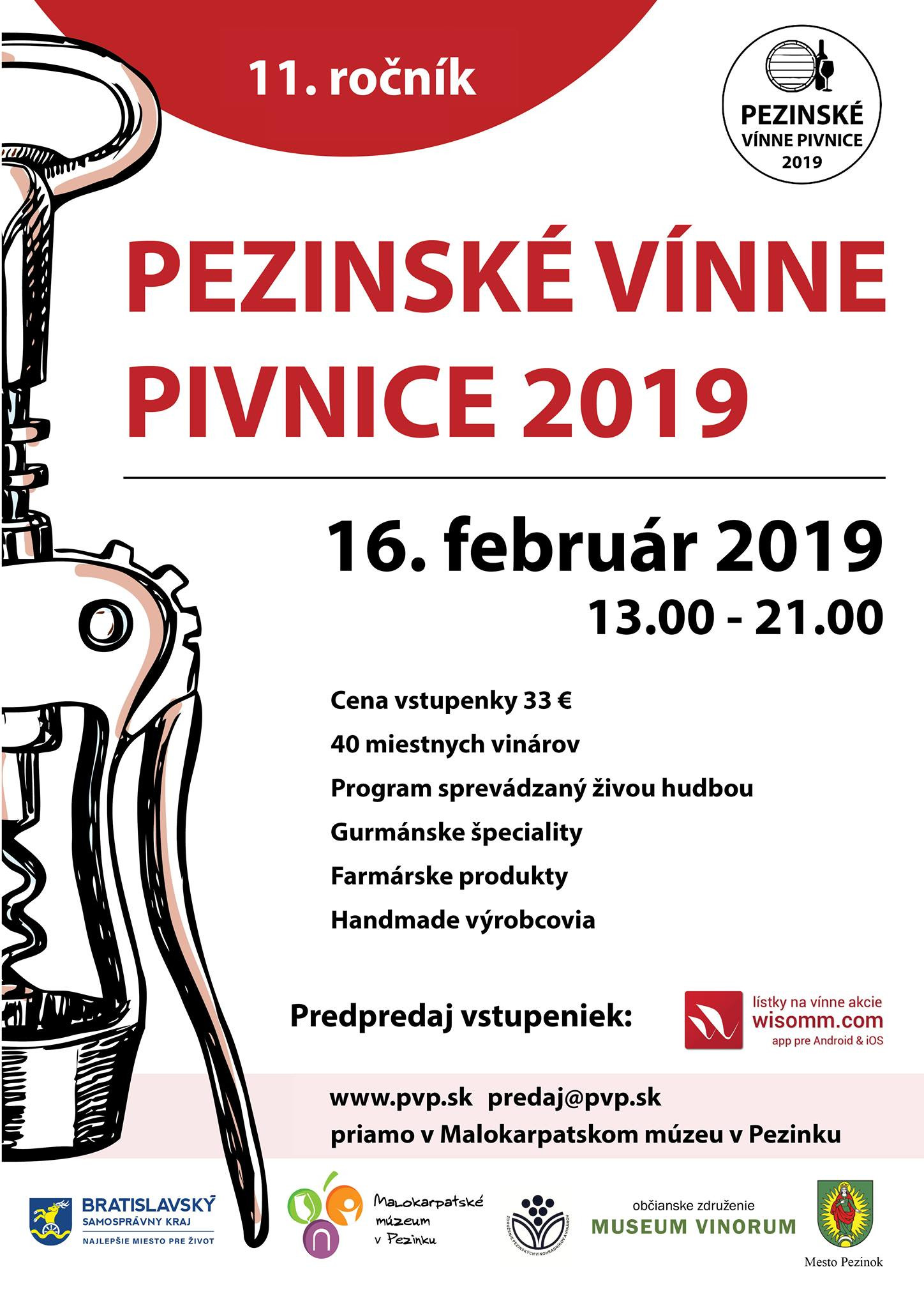 Pezinské vínne pivnice 2019 (16.2.2019)