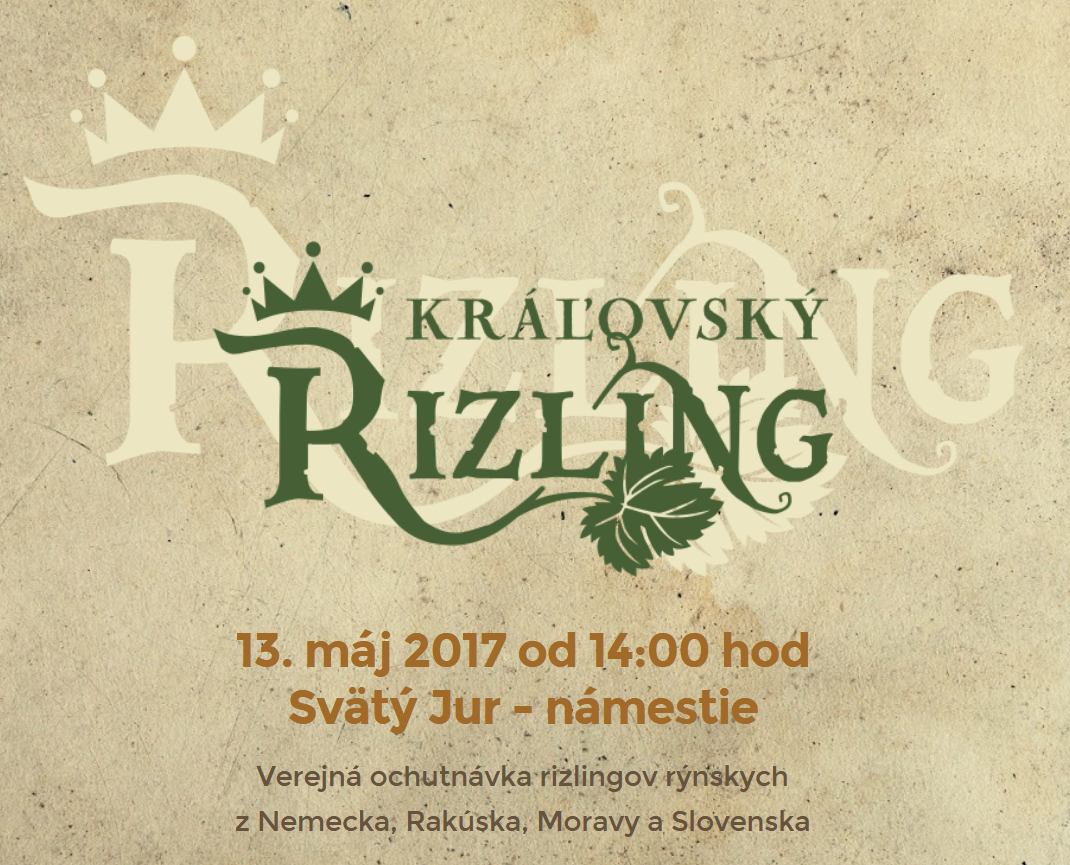 Kráľovský rizling - verejná ochutnávka (13.5.2017)
