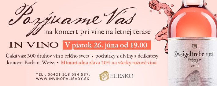 Júnový koncert pri víne (26.6.2015)