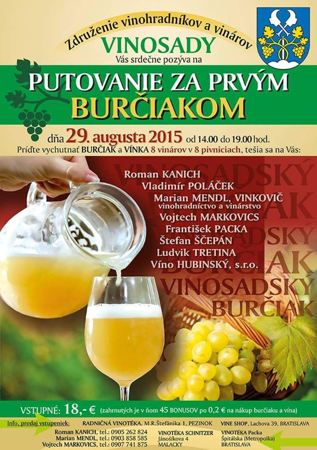 Putovanie za prvým burčiakom (29.8.2015)