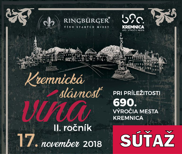 SÚŤAŽ: Vyhrajte lístky na podujatie Kremnická slávnosť vína