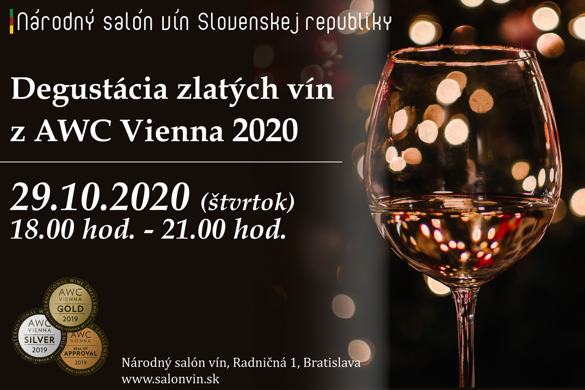 Degustácia zlatých slovenských vín z AWC Vienna 2020
