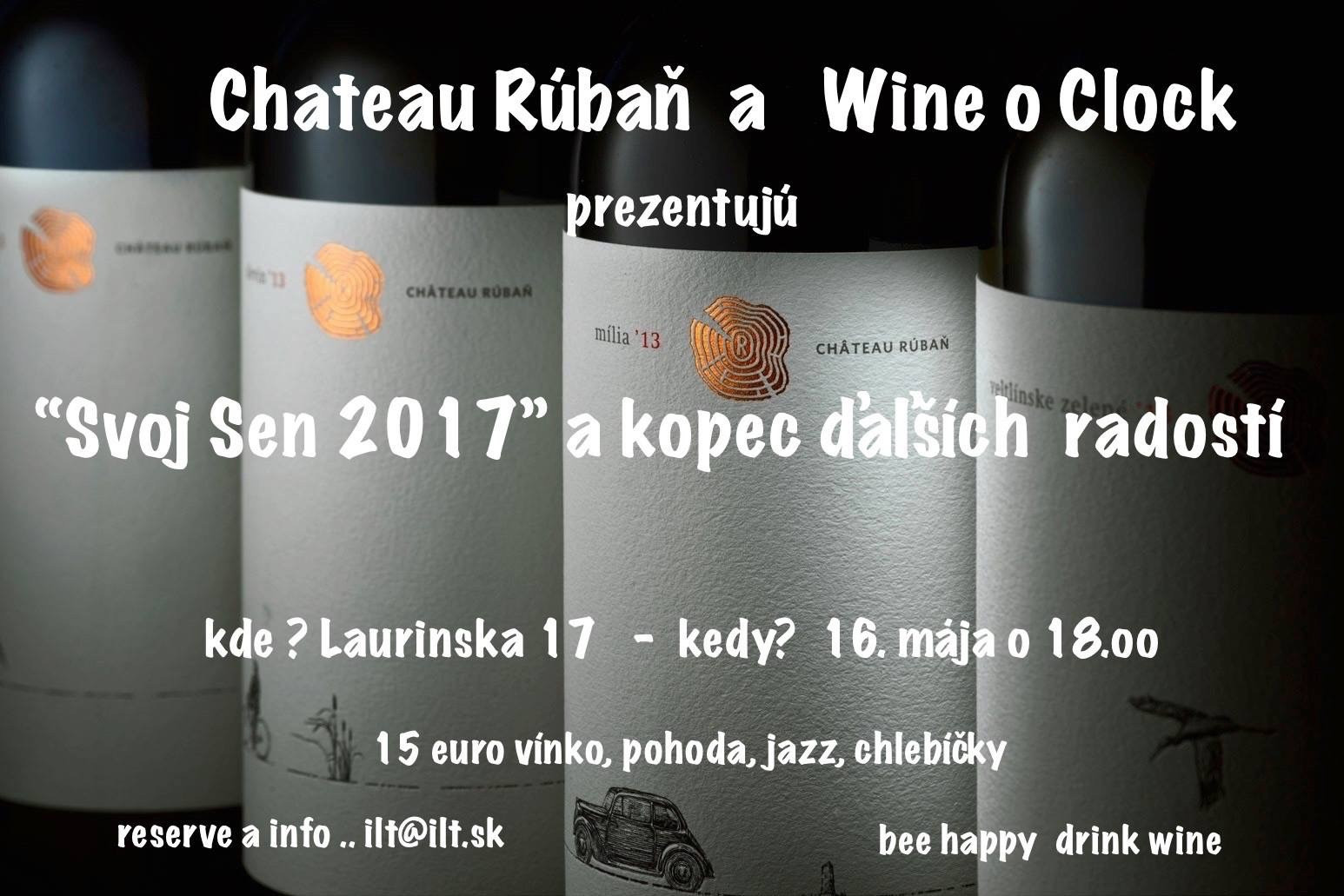 Degustácia vín Château Rúbaň (16.5.2018)
