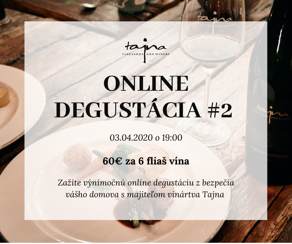 Online degustácie vinárstva Tajna