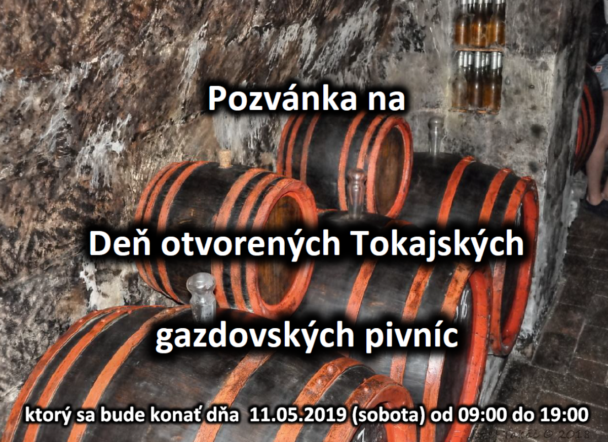 Deň otvorených Tokajských gazdovských pivníc (11.5.2019)