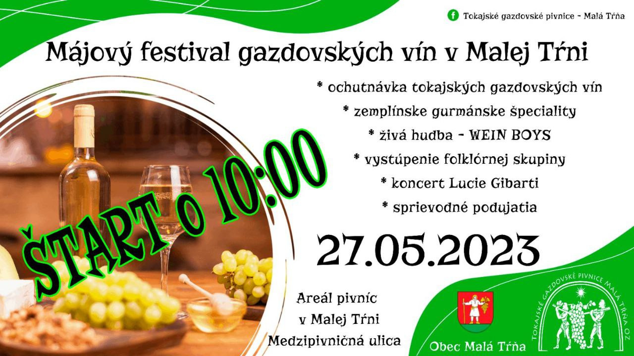 Májový festival gazdovských vín