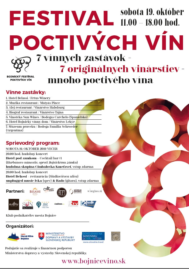 Bojnický festival poctivých vín (19.10.2019)