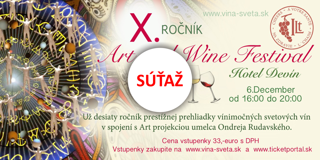 SÚŤAŽ o vstupenky na ART & WINE festival a vernostnú kartu