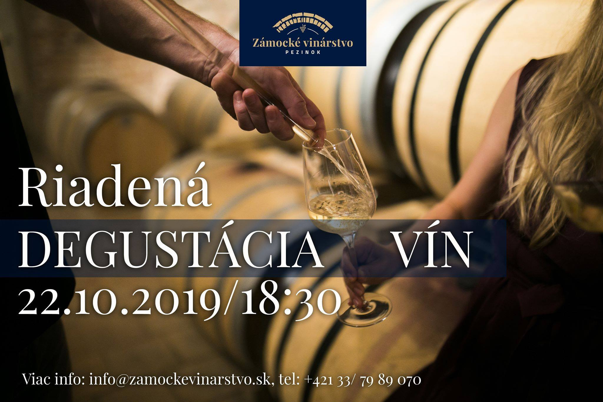 Riadená degustácia v Zámockom vinárstve (22.10.2019)