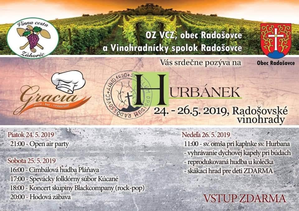 Hurbánek - Radošovce (24. - 26.5.2019)
