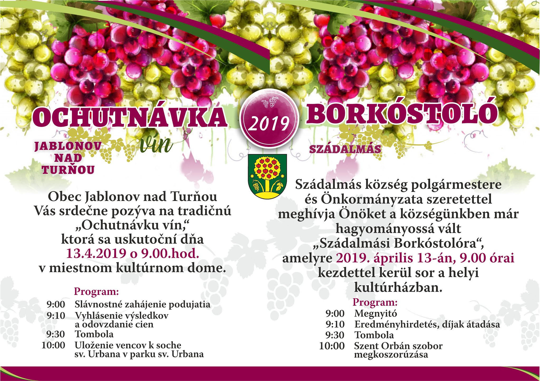 Ochutnávka vín - Jablonov nad Turňou (13.4.2019)