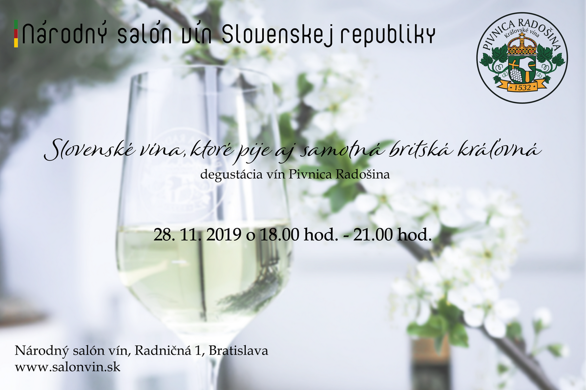 Ochutnávka vín z vinárstva Pivnica Radošina (28.11.2019)