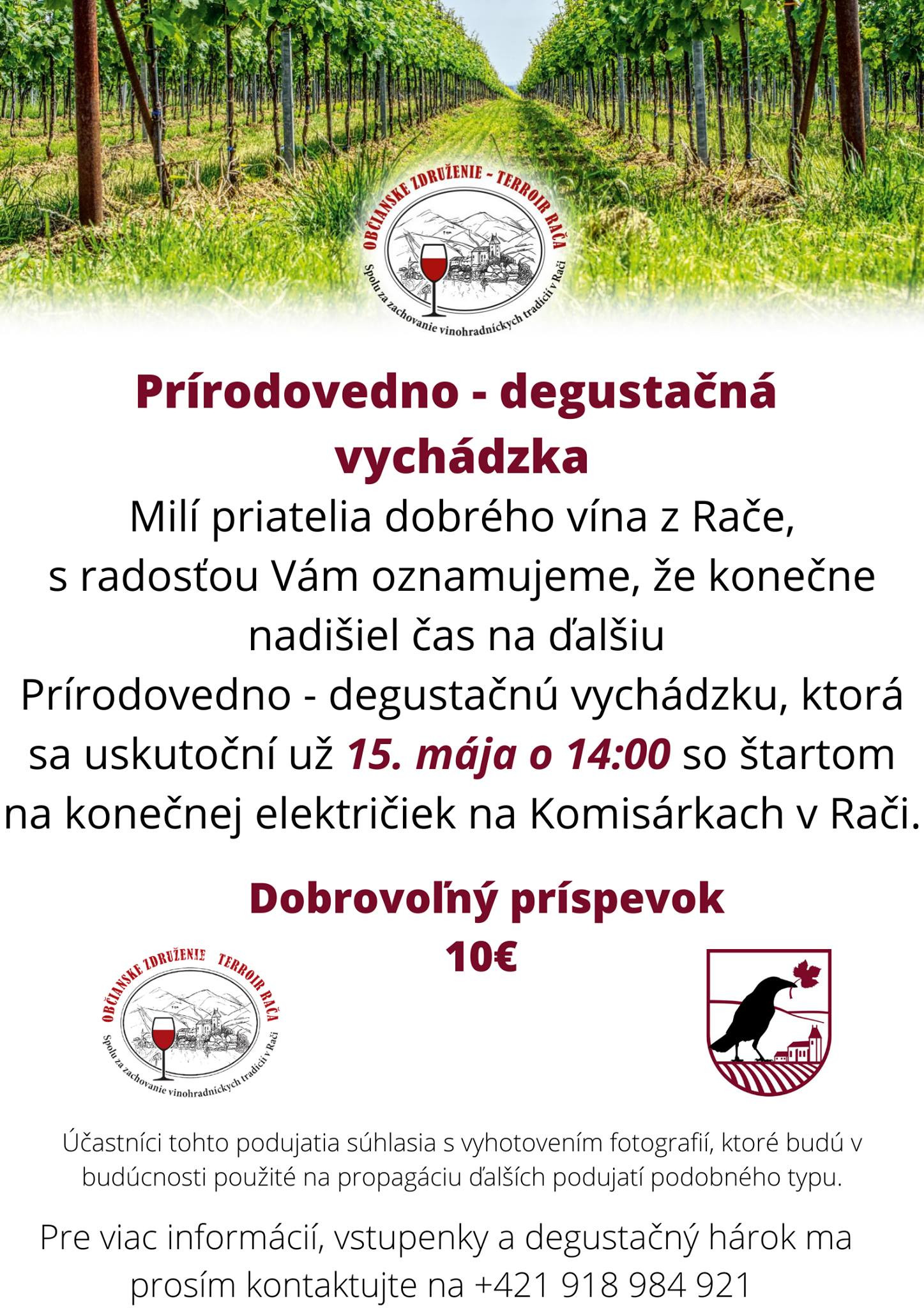 Prírodovedno-degustačná vychádzka po račianskych vinohradoch