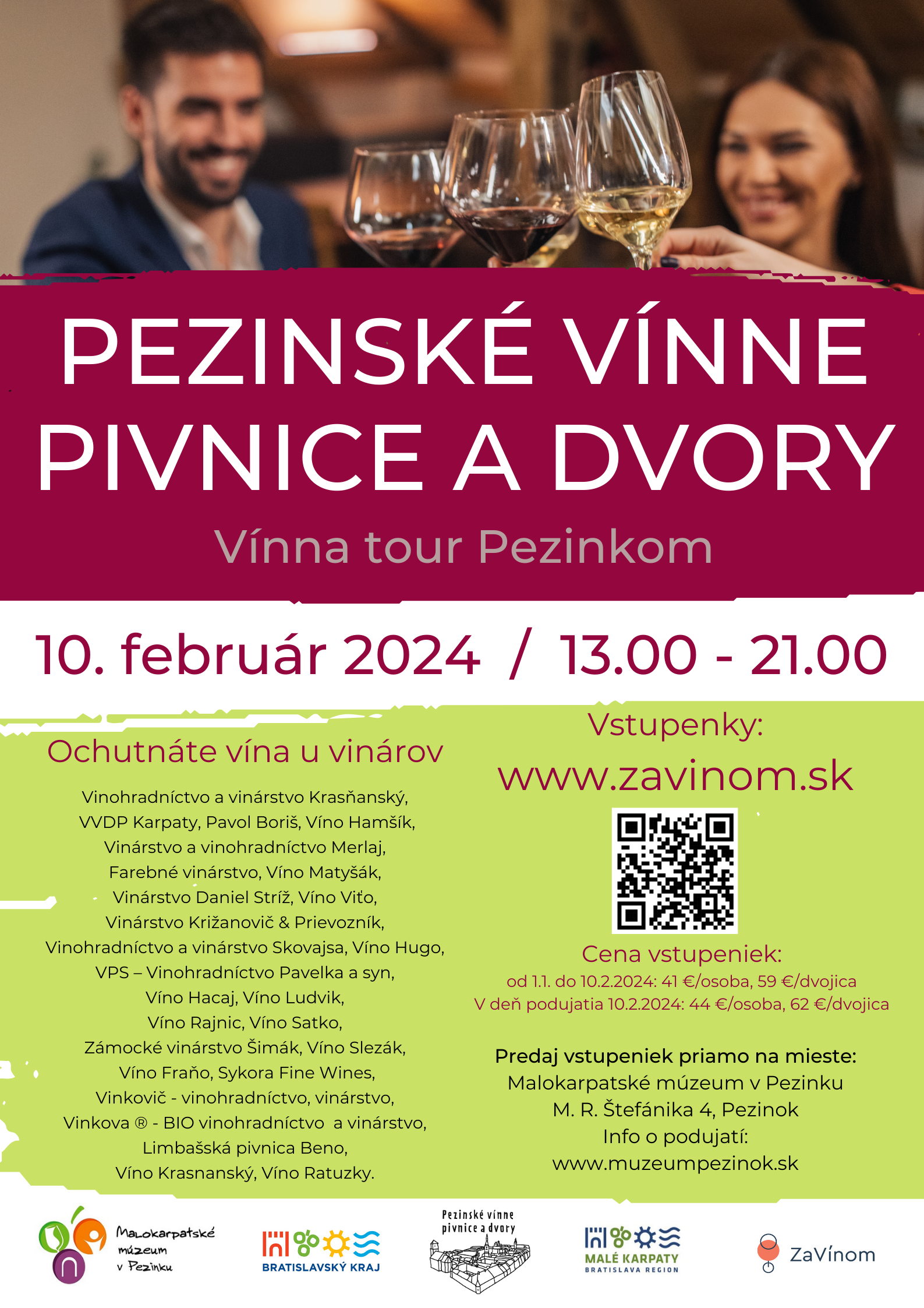 Pezinské vínne pivnice a dvory 2024