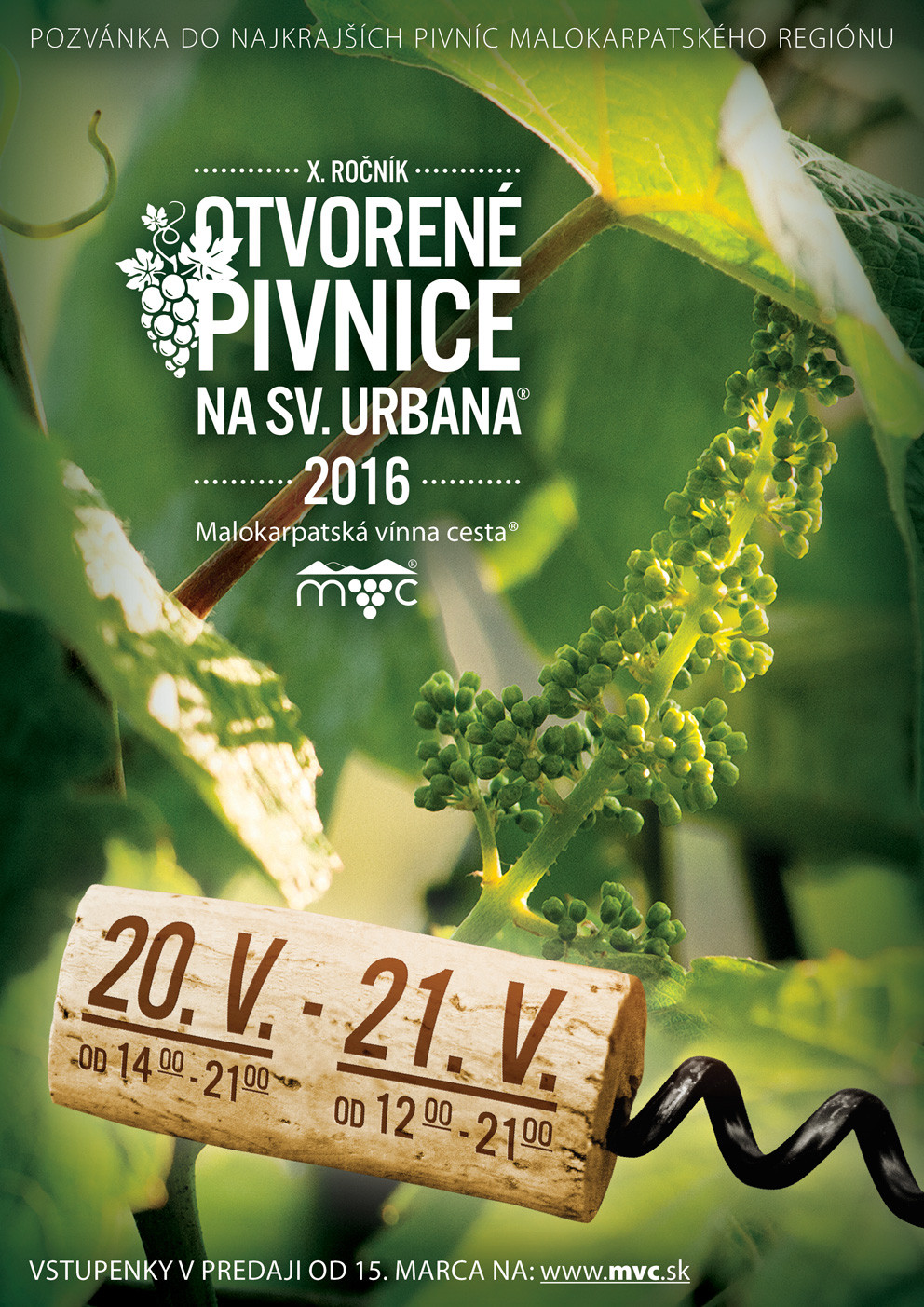 Otvorené pivnice na sv. Urbana (20. – 21.5.2016)